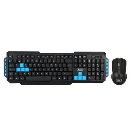 3go Teclado Español + Ratón Inalámbrico 2.4GHz 10 Teclas Multimedia Combodrilew2 3go Teclado Español + Ratón Inalámbrico 2.4GHz 10 Teclas Multimedia Combodrilew2